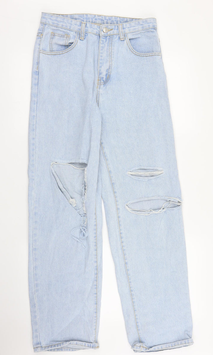 SheIn Womens Blue  Denim Mom Jeans Size M L30 in