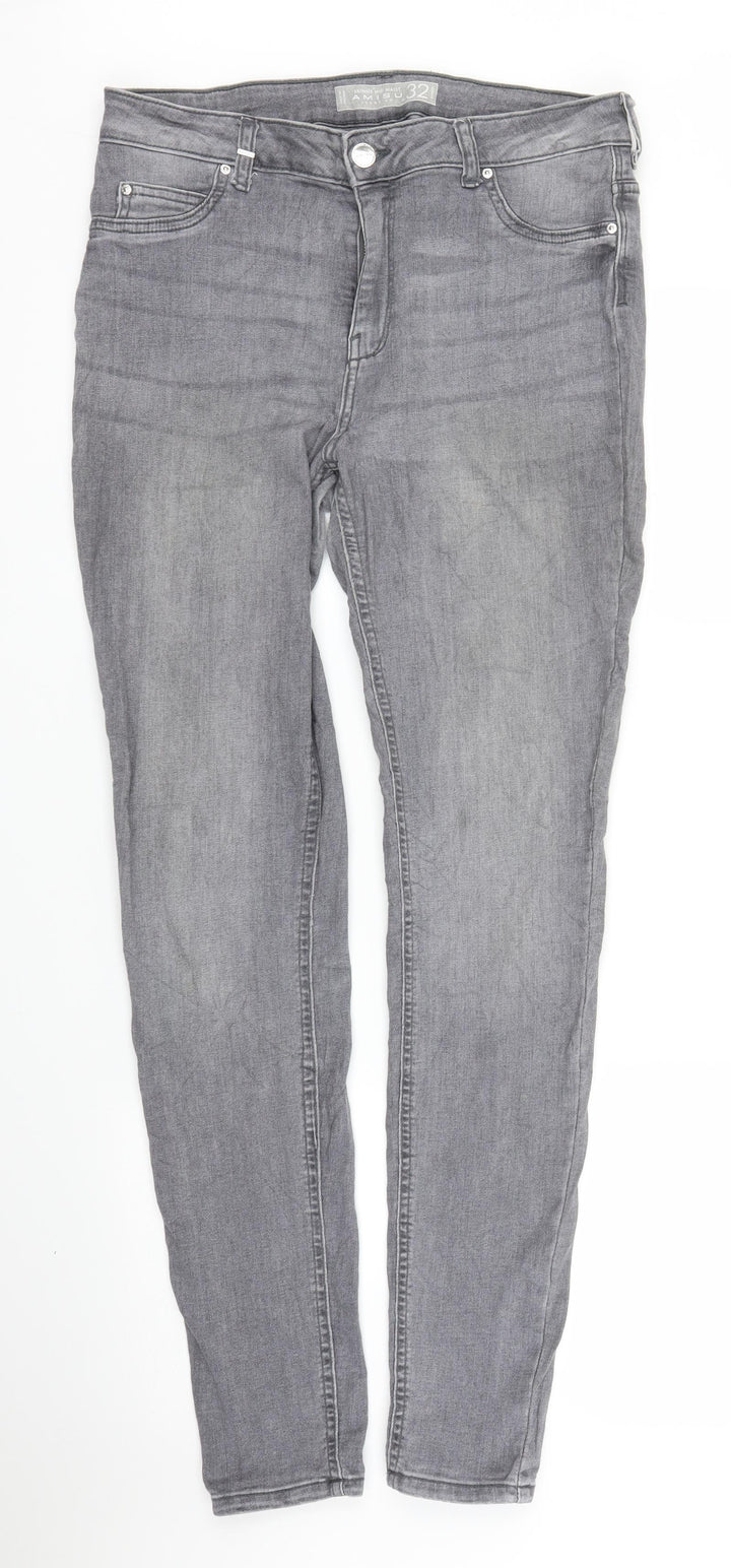 Amisu Womens Grey  Denim Jegging Jeans Size 32 in L29 in