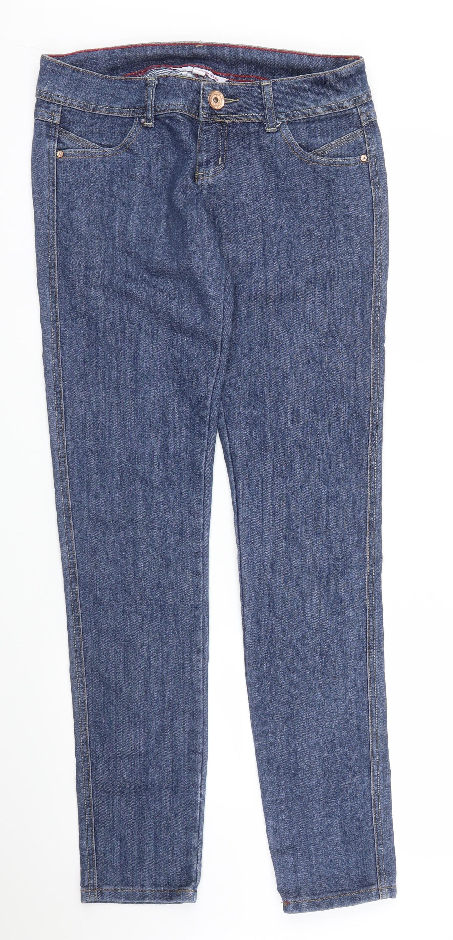 TALLY WEiJL Womens Blue  Denim Skinny Jeans Size 10 L33 in