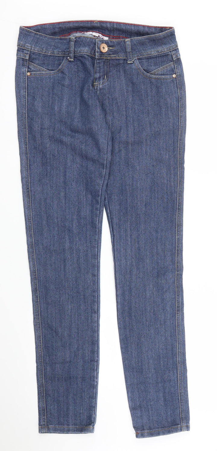 TALLY WEiJL Womens Blue Denim Skinny Jeans Size 10 L33 in