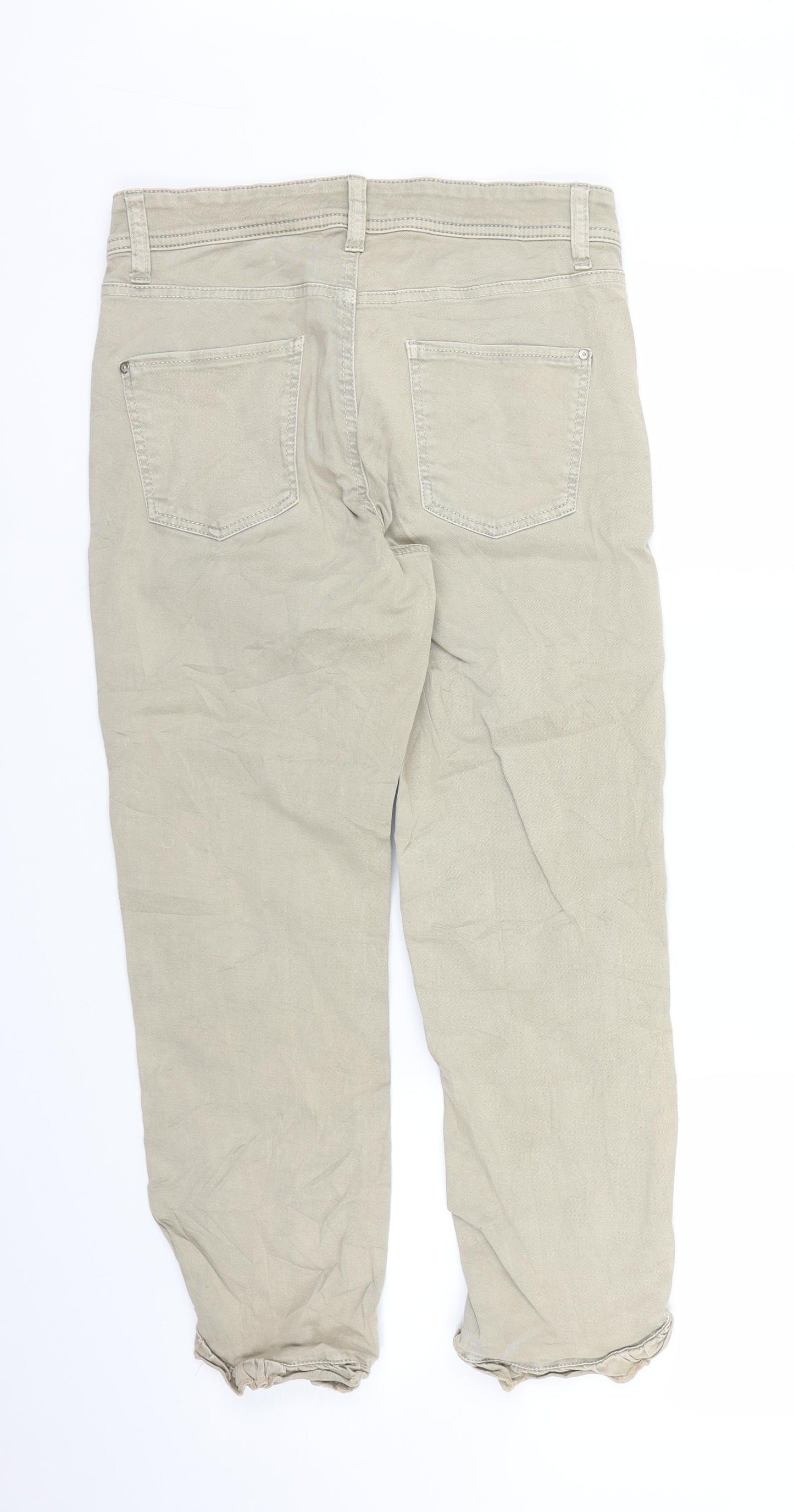 Cambio Womens Beige   Capri Jeans Size 6 L23 in