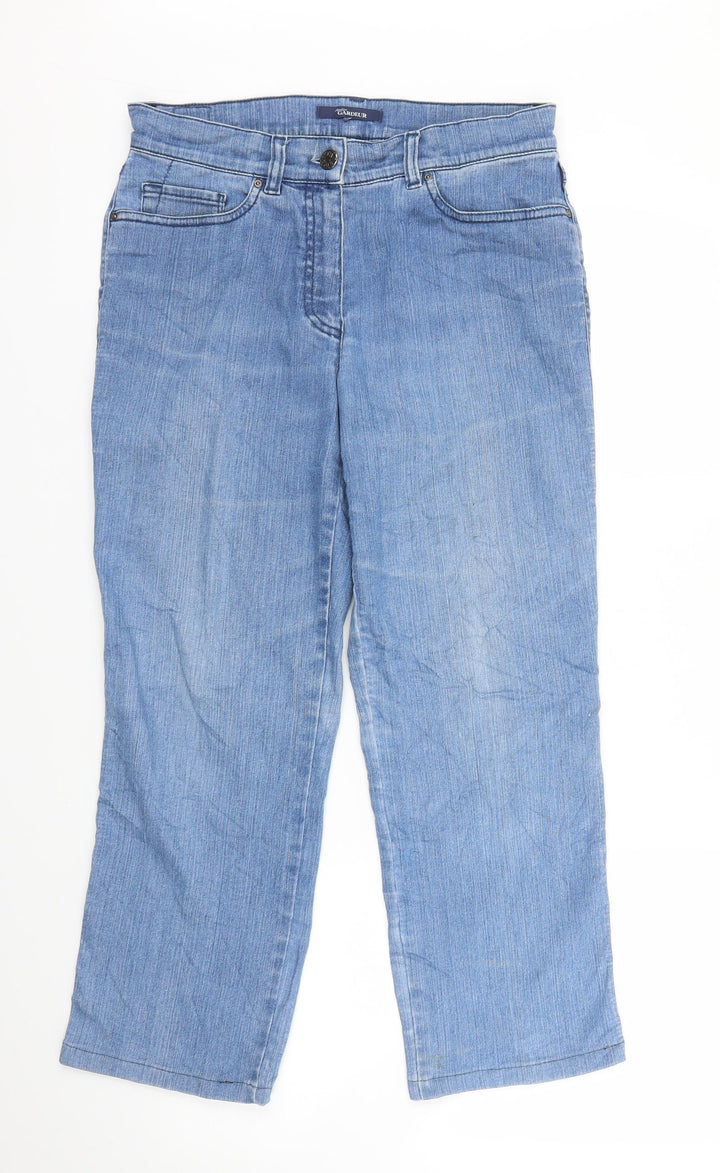 GARDEUR Womens Blue Denim Capri Jeans Size 30 in L25 in