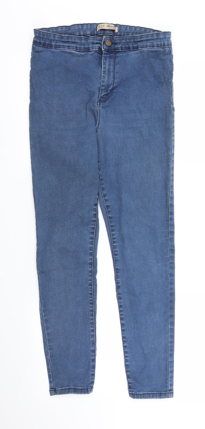 Primark Womens Blue Denim Skinny Jeans Size 4 L25 in