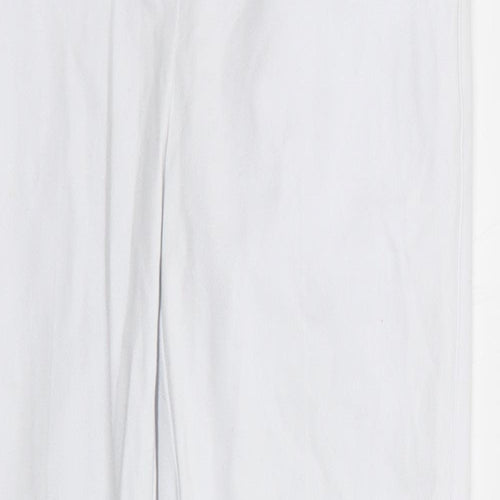 NEXT Womens White   Trousers  Size 6 L25 in