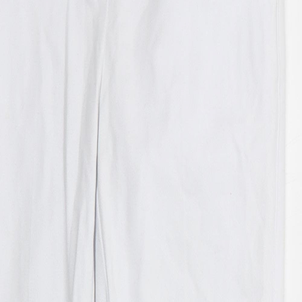 NEXT Womens White   Trousers  Size 6 L25 in