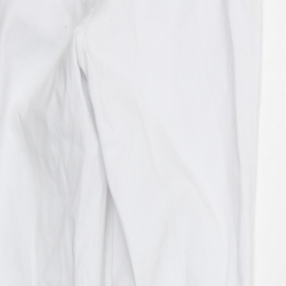 NEXT Womens White   Trousers  Size 6 L25 in