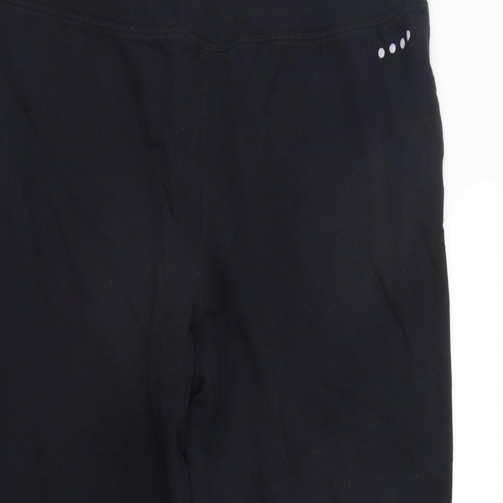SOULEXE Womens Black   Jogger Trousers Size L L26 in
