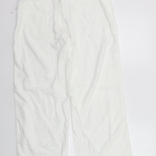 Marks and Spencer Womens White   Trousers  Size 16 L27 in