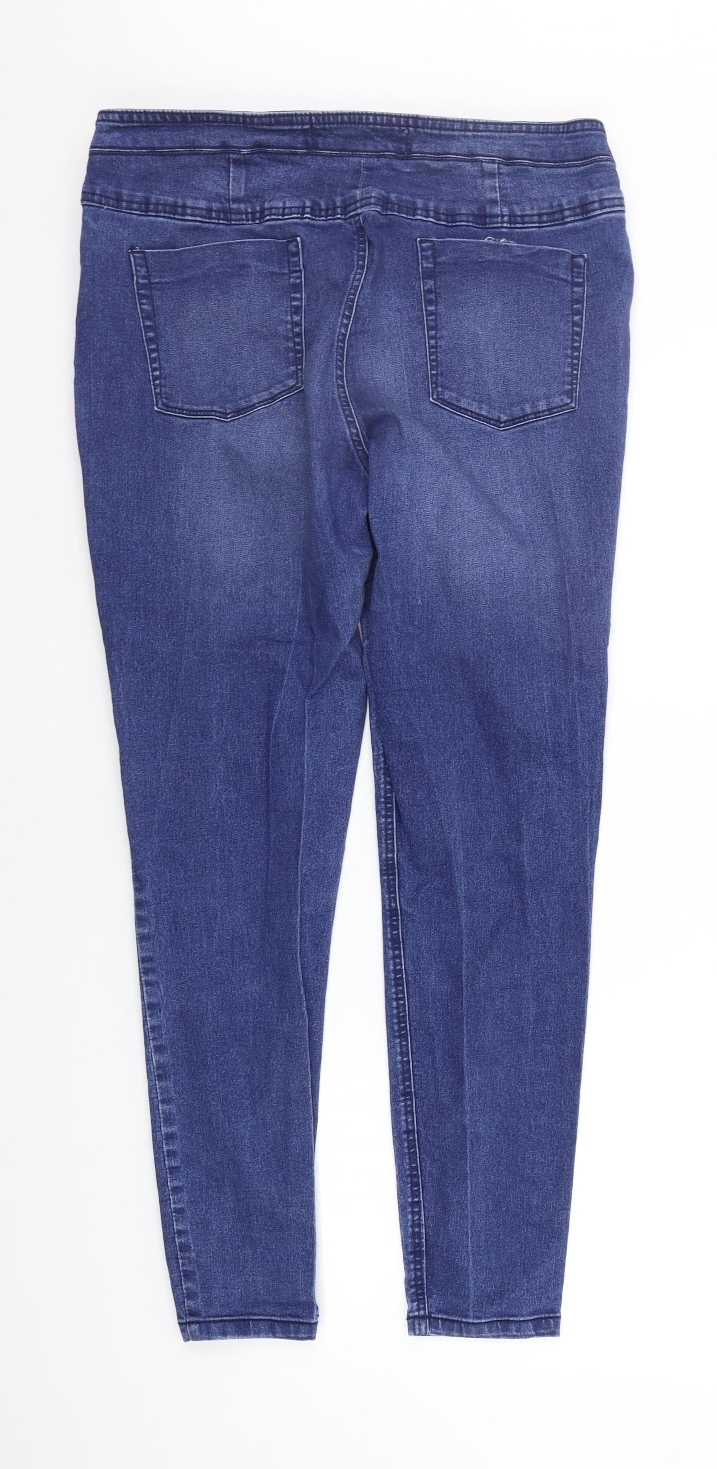 Denim & Co. Womens Blue   Straight Jeans Size 18 L27 in