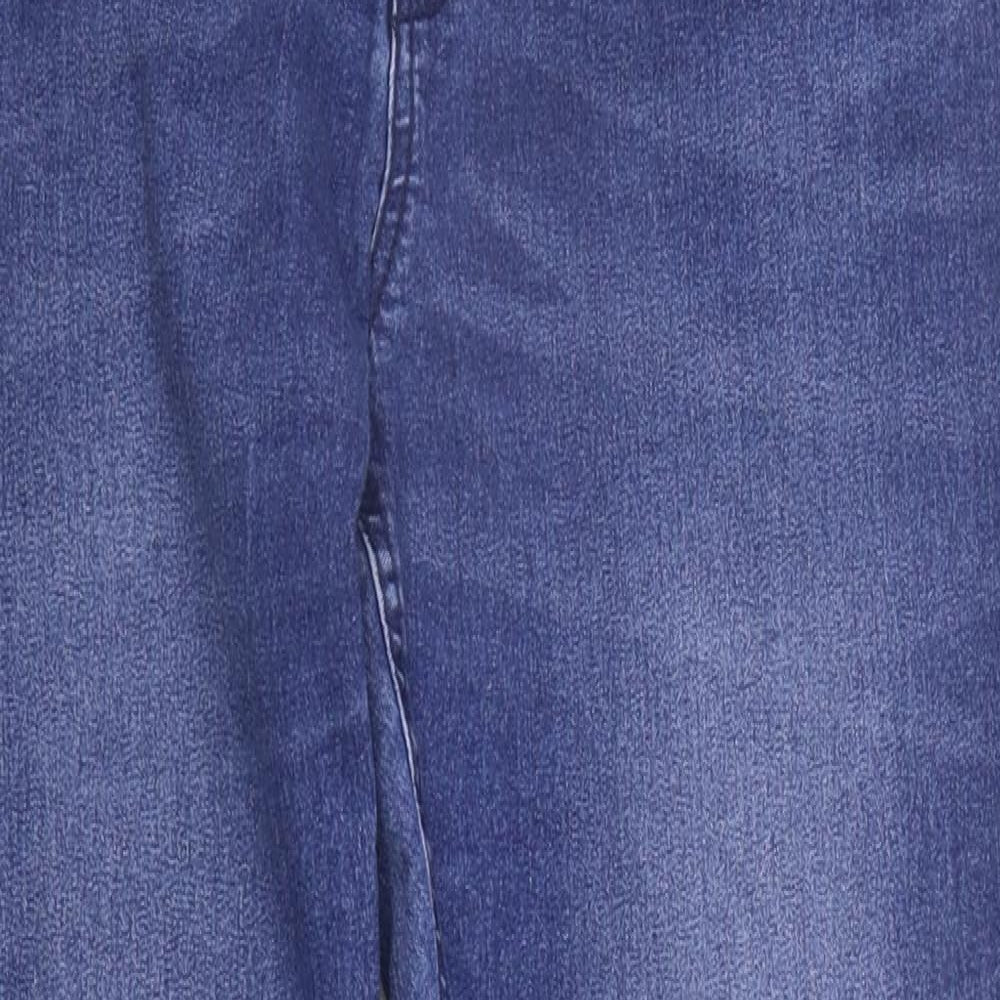Denim & Co. Womens Blue   Straight Jeans Size 18 L27 in