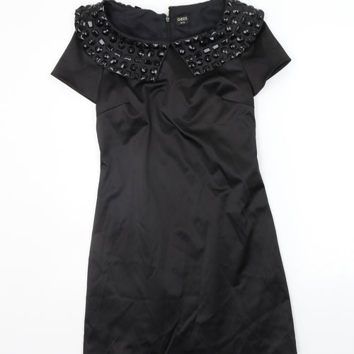 Oasis Womens Black   A-Line  Size 10  - details on neck