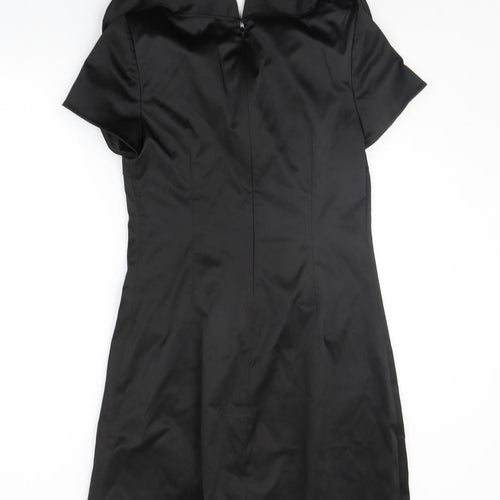 Oasis Womens Black   A-Line  Size 10  - details on neck
