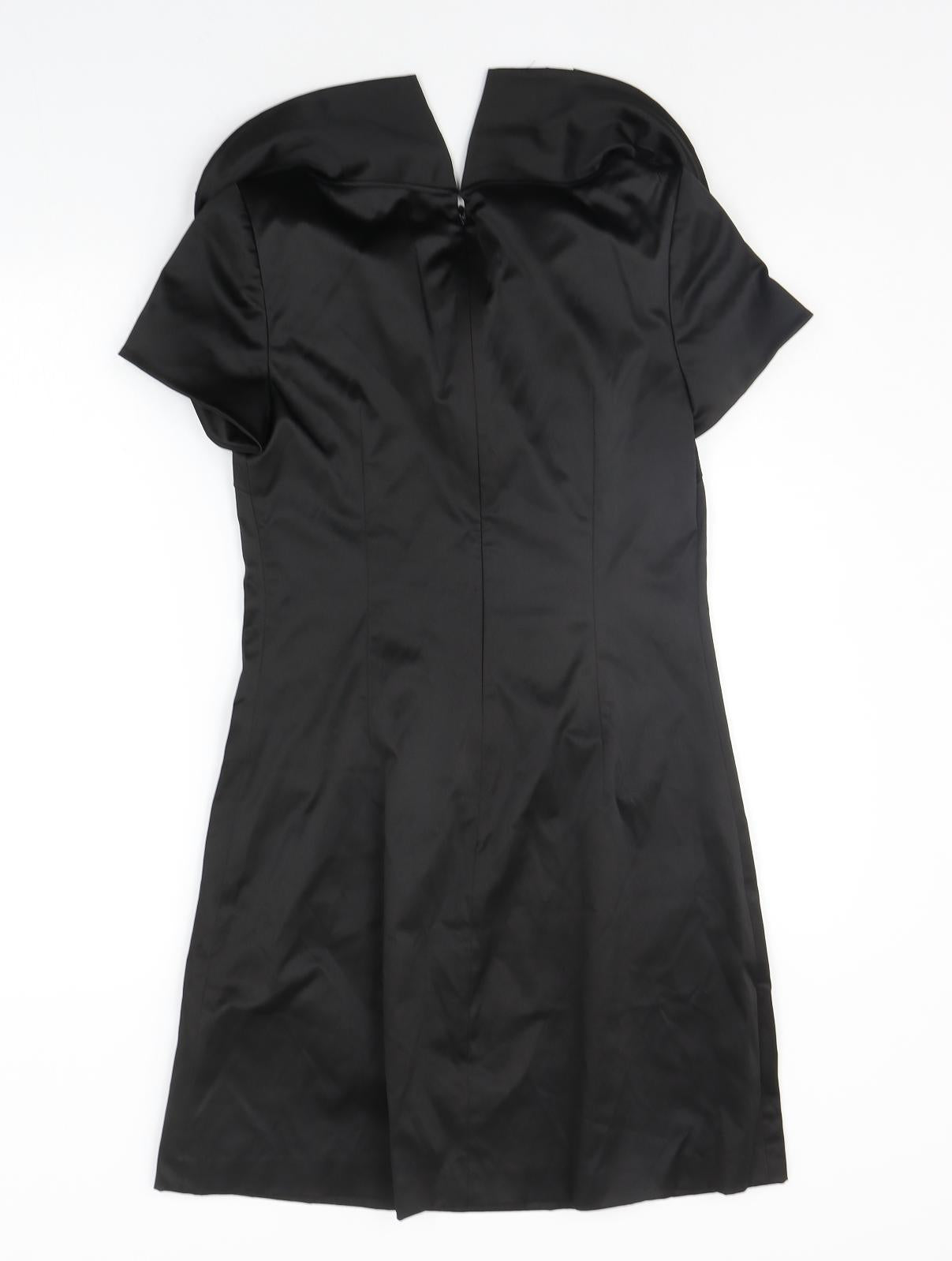 Oasis Womens Black   A-Line  Size 10  - details on neck