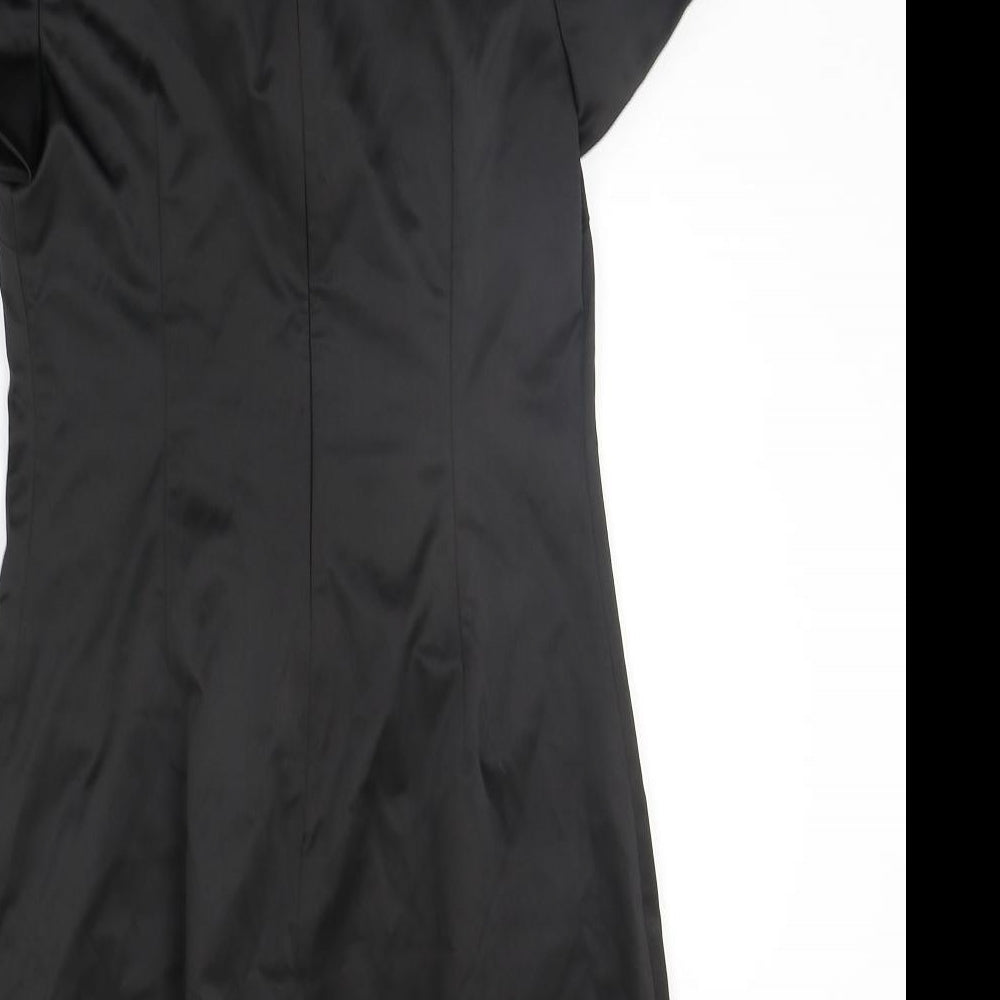 Oasis Womens Black   A-Line  Size 10  - details on neck