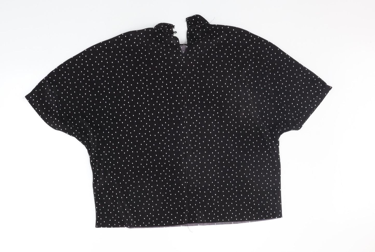Jaqueline de Young Womens Black Polka Dot  Basic Blouse Size M