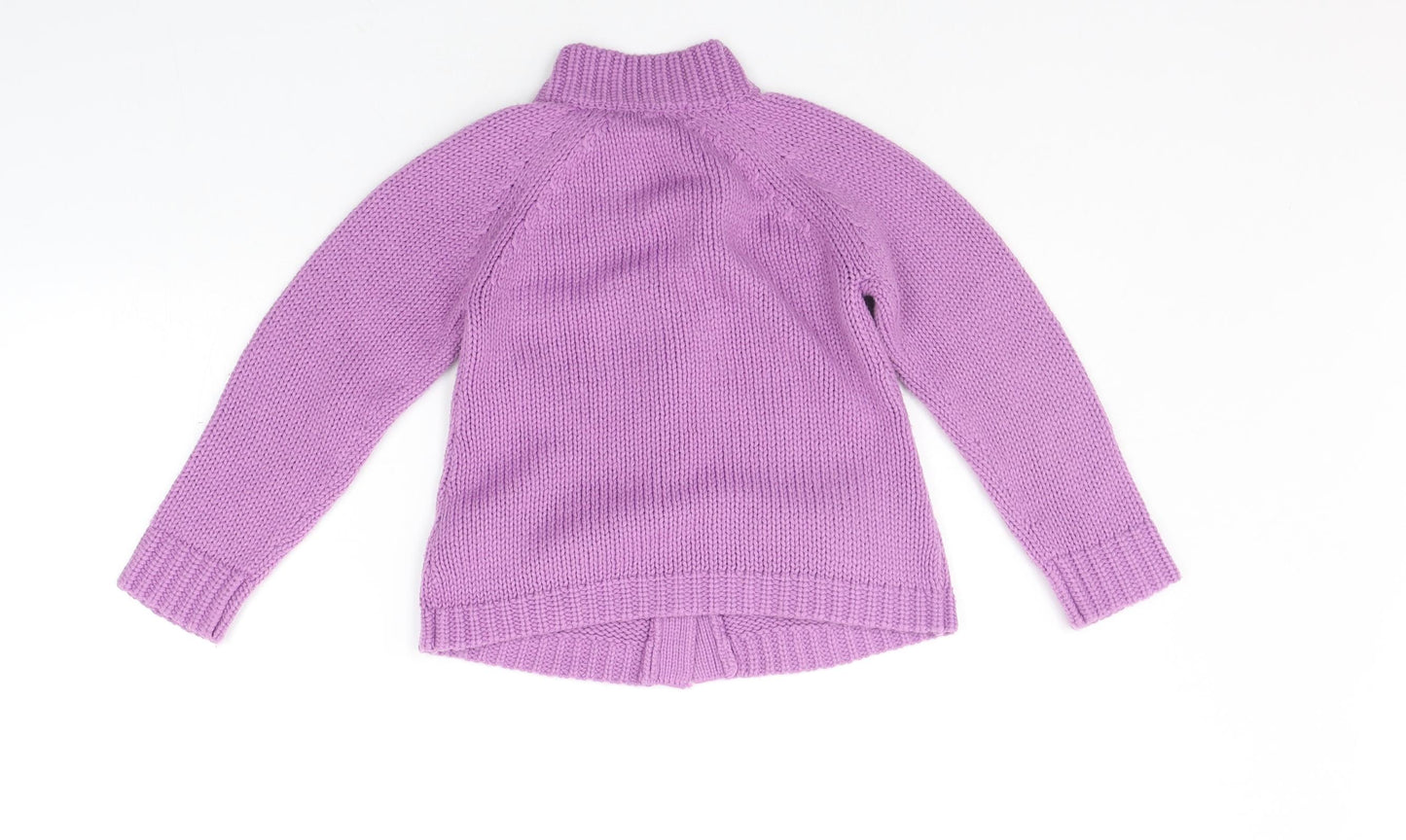 Marks and Spencer Girls Purple   Cardigan Jumper Size 6-7 Years
