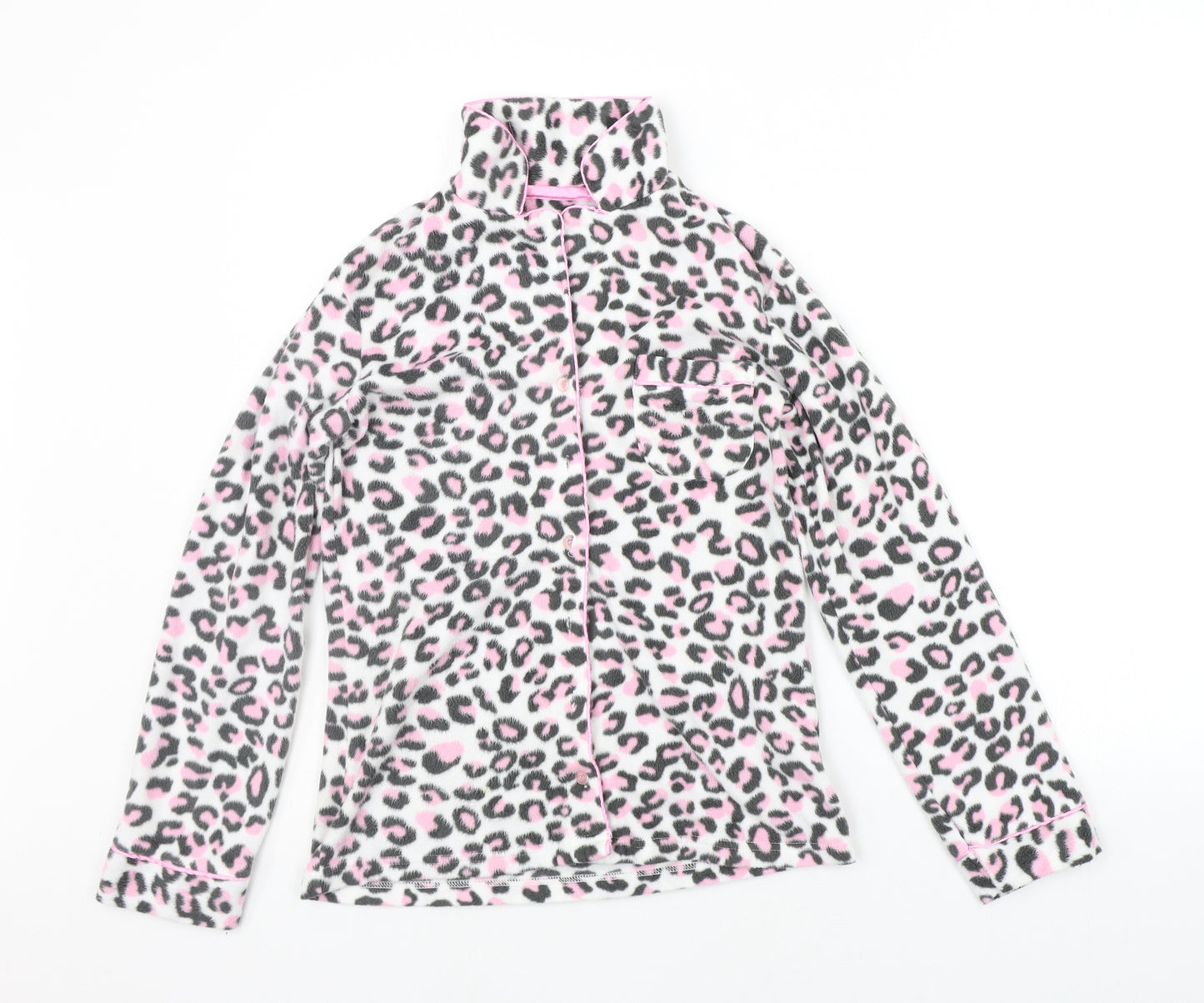 Therapy  Womens White Animal Print  Top Pyjama Top Size S