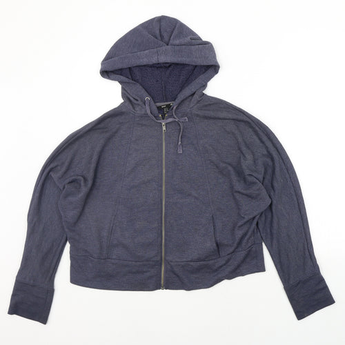H&M Womens Blue   Full Zip Jumper Size M