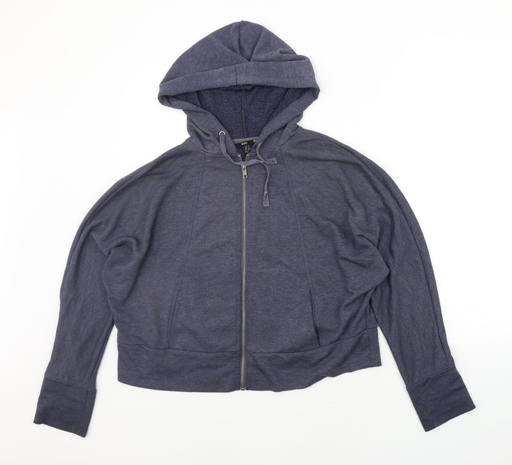 H&M Womens Blue   Full Zip Jumper Size M