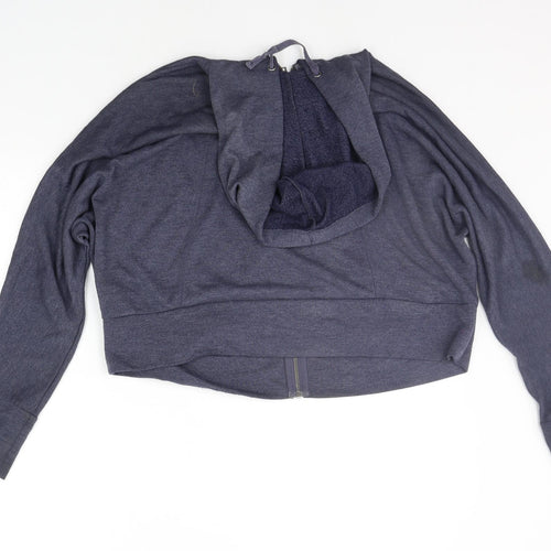 H&M Womens Blue   Full Zip Jumper Size M