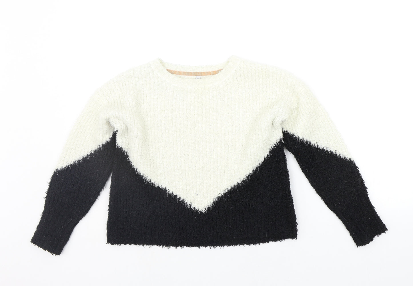 Topshop Girls White   Pullover Jumper Size 8-9 Years