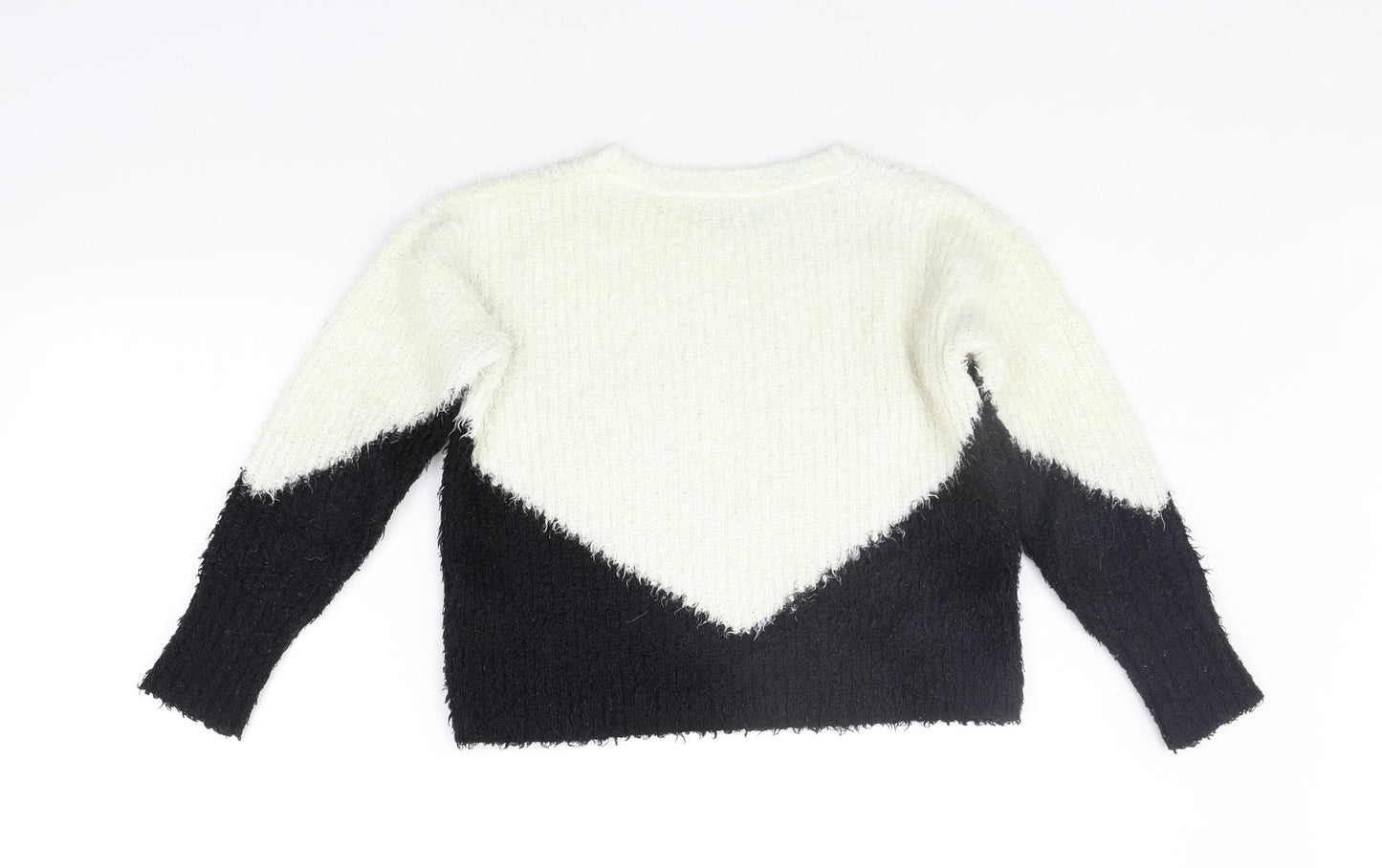 Topshop Girls White   Pullover Jumper Size 8-9 Years