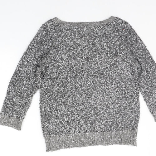 bm collection Womens Grey   Pullover Jumper Size S