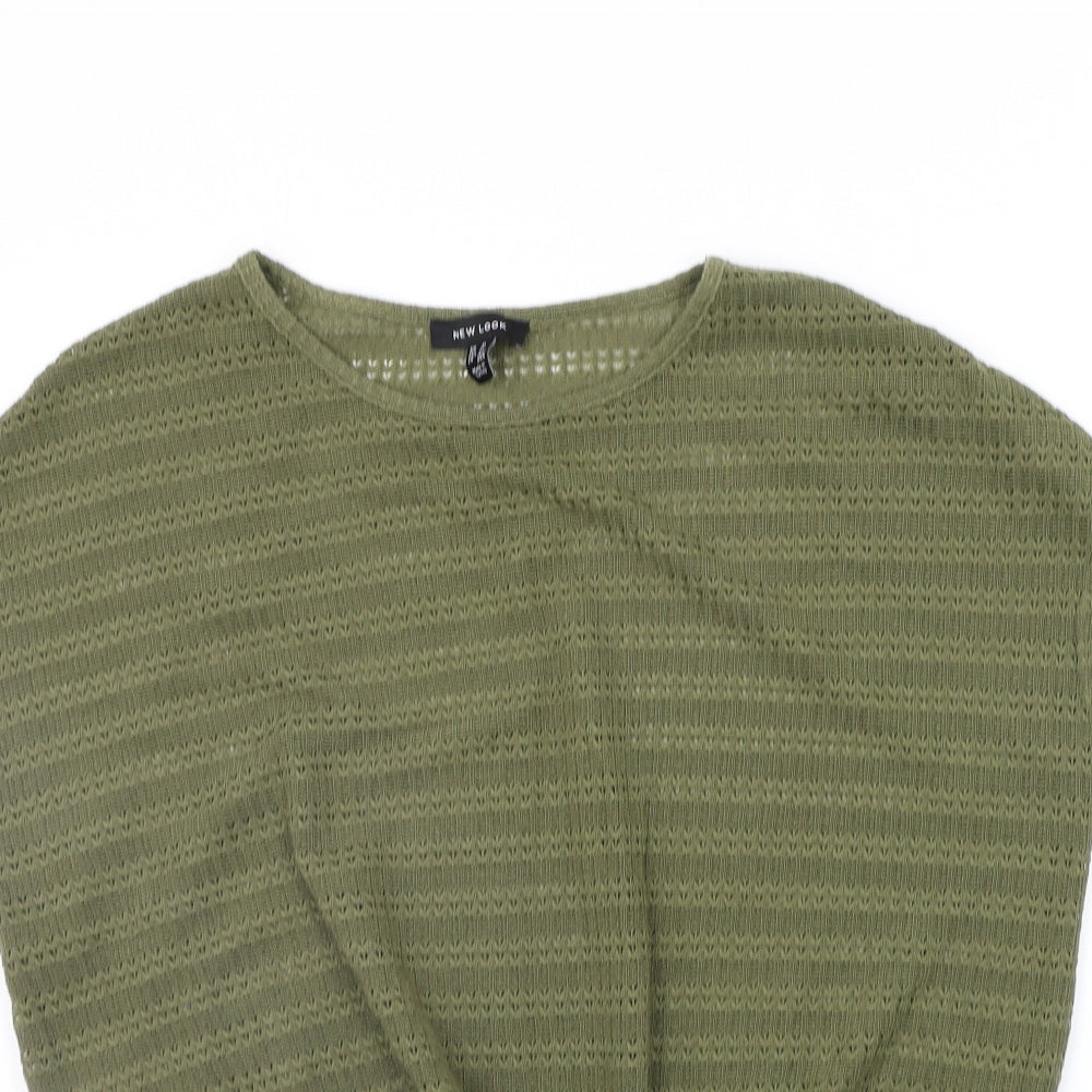 H&M Womens Green   Pullover Jumper Size M