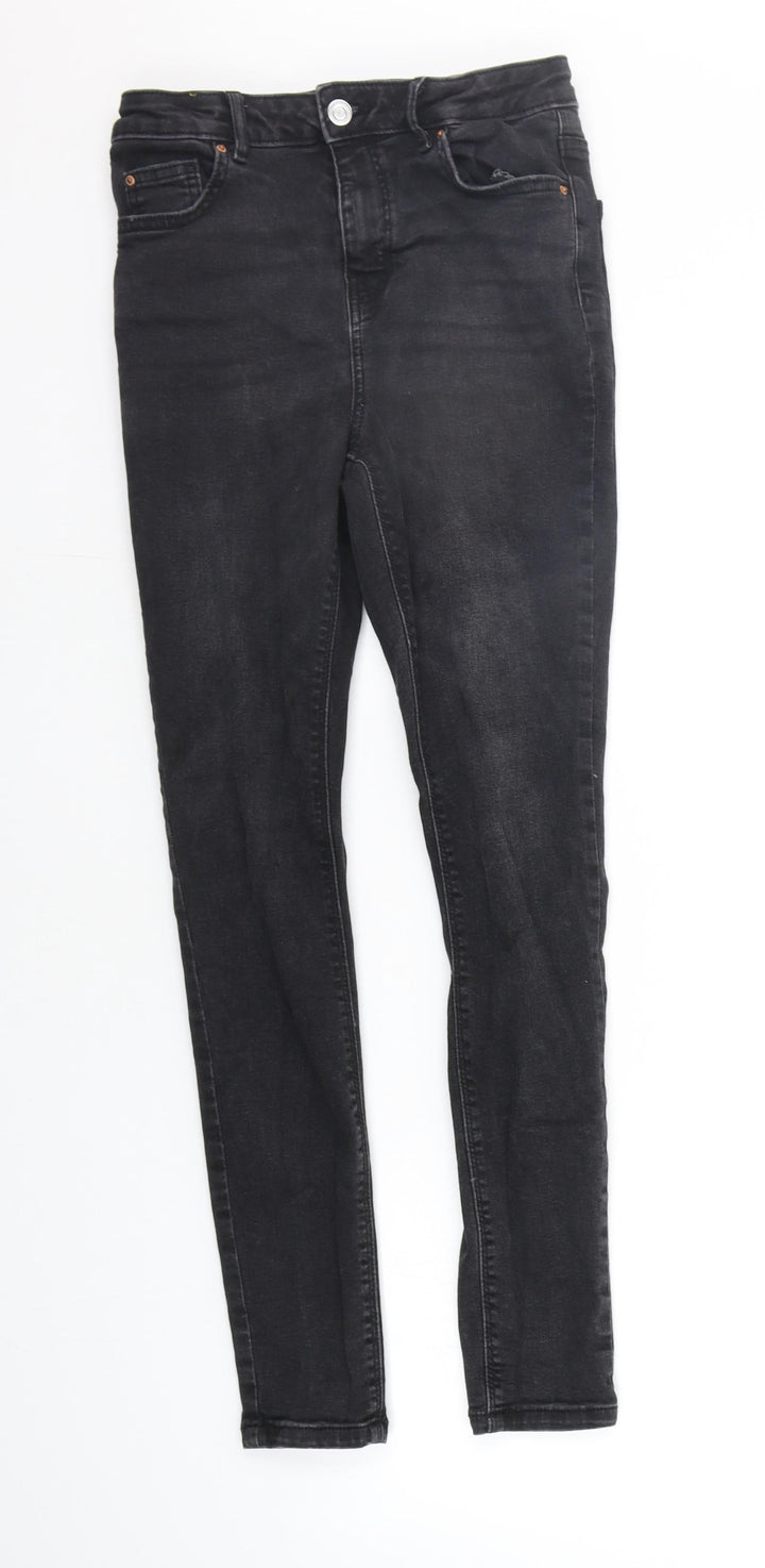 Denim & Co. Womens Black Straight Jeans Size 12 L25 in