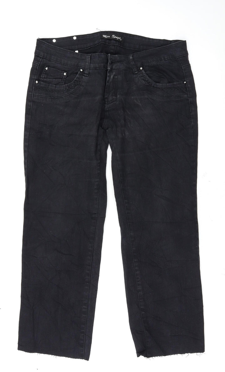 Preworn Womens Black   Straight Jeans Size 2XL L25 in