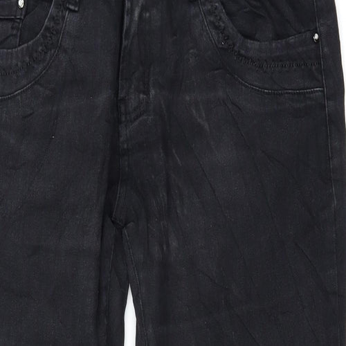 Preworn Womens Black   Straight Jeans Size 2XL L25 in