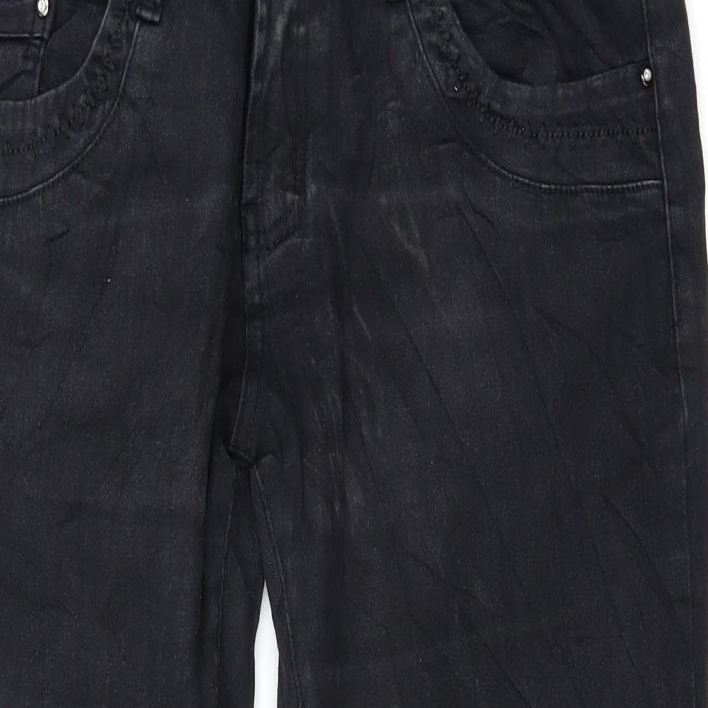 Preworn Womens Black   Straight Jeans Size 2XL L25 in