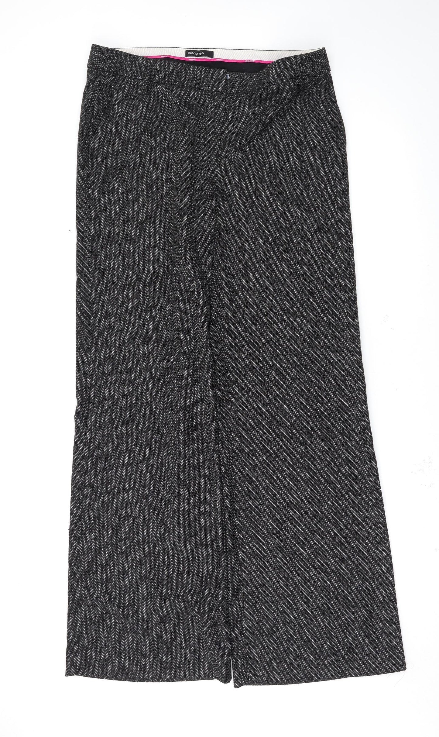 Autograph Womens Black   Trousers  Size 14 L33 in