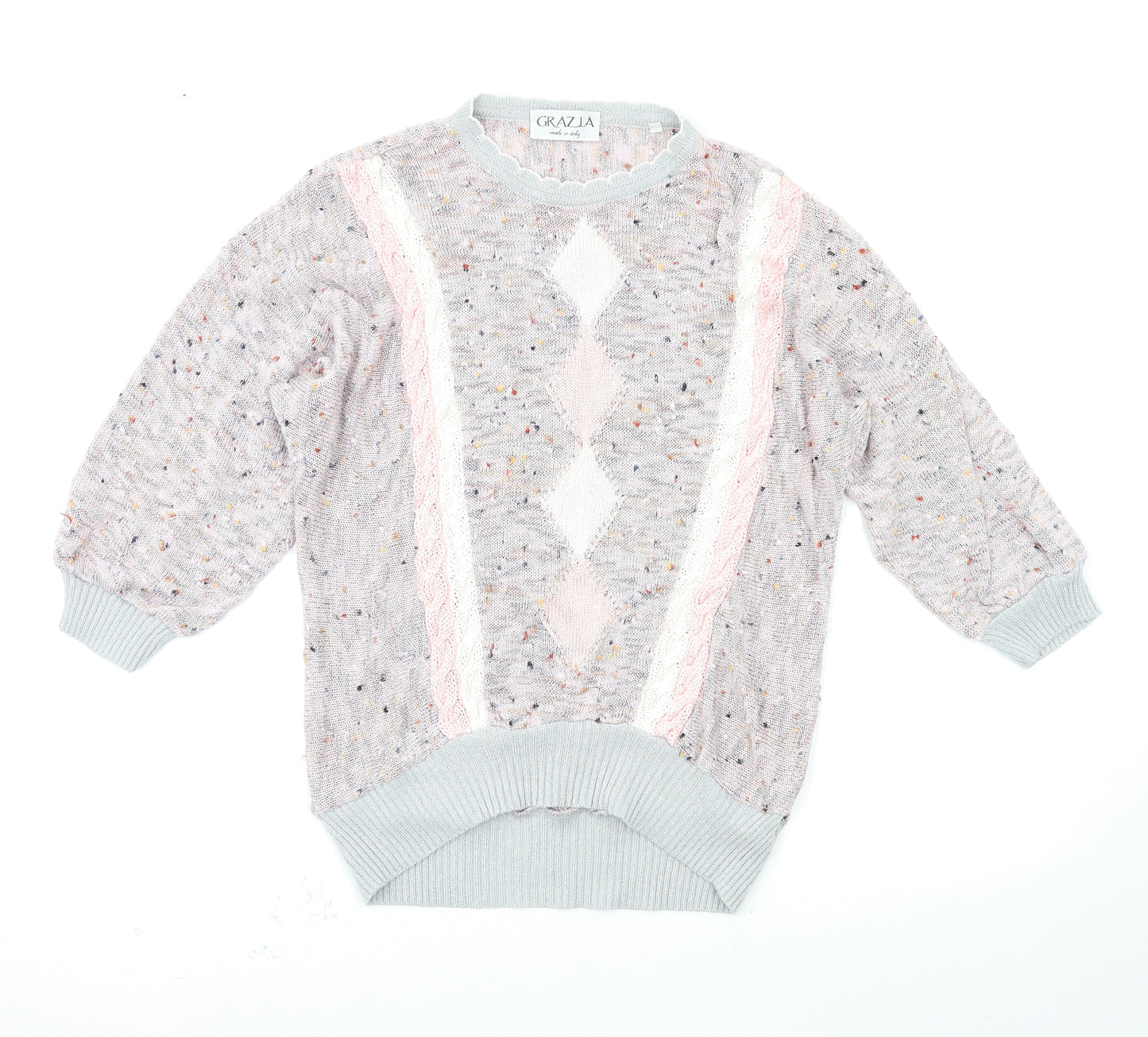 GRAZIA Womens Multicoloured   Pullover Jumper Size 12