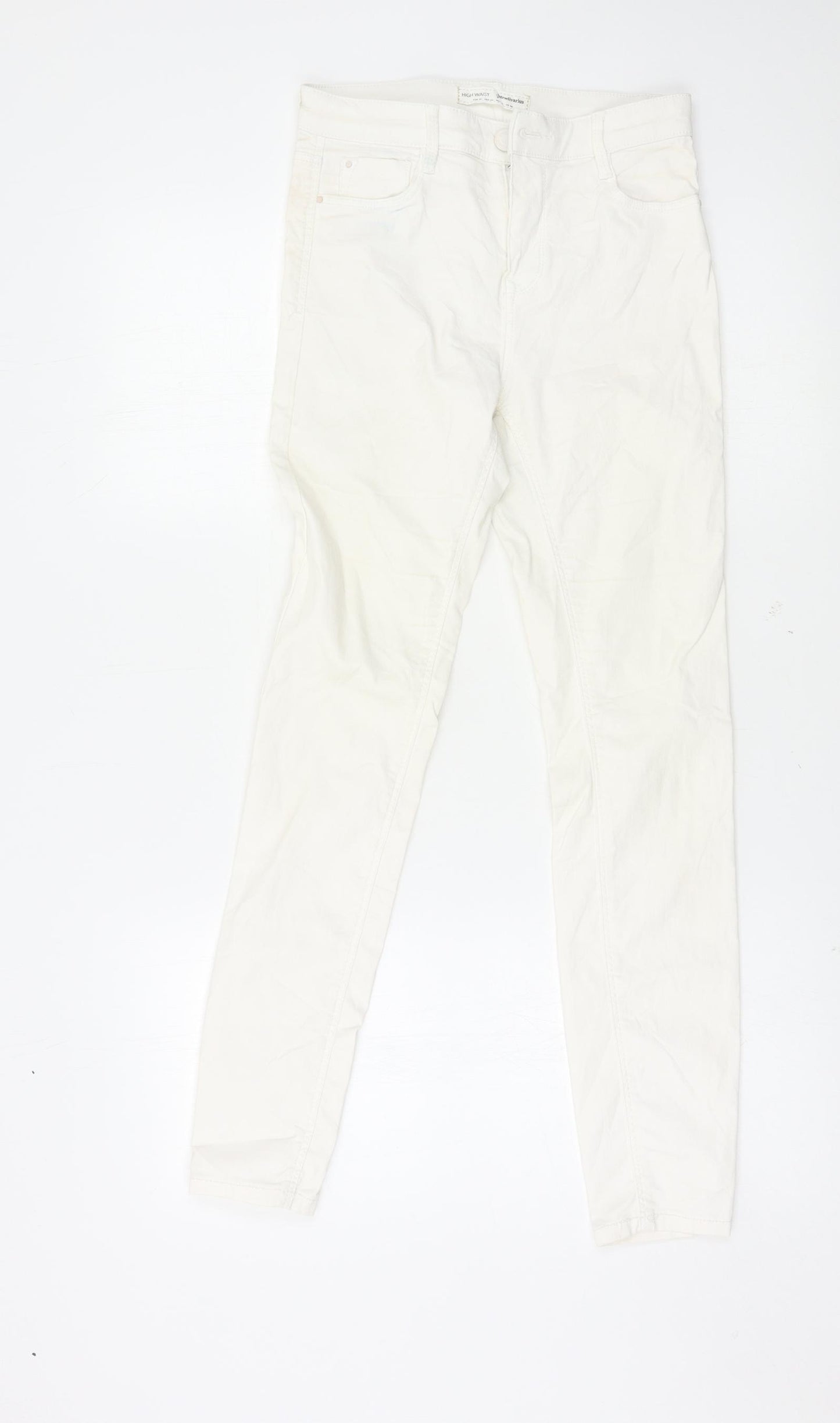 Astradivarius Womens White   Skinny Jeans Size 8 L27 in