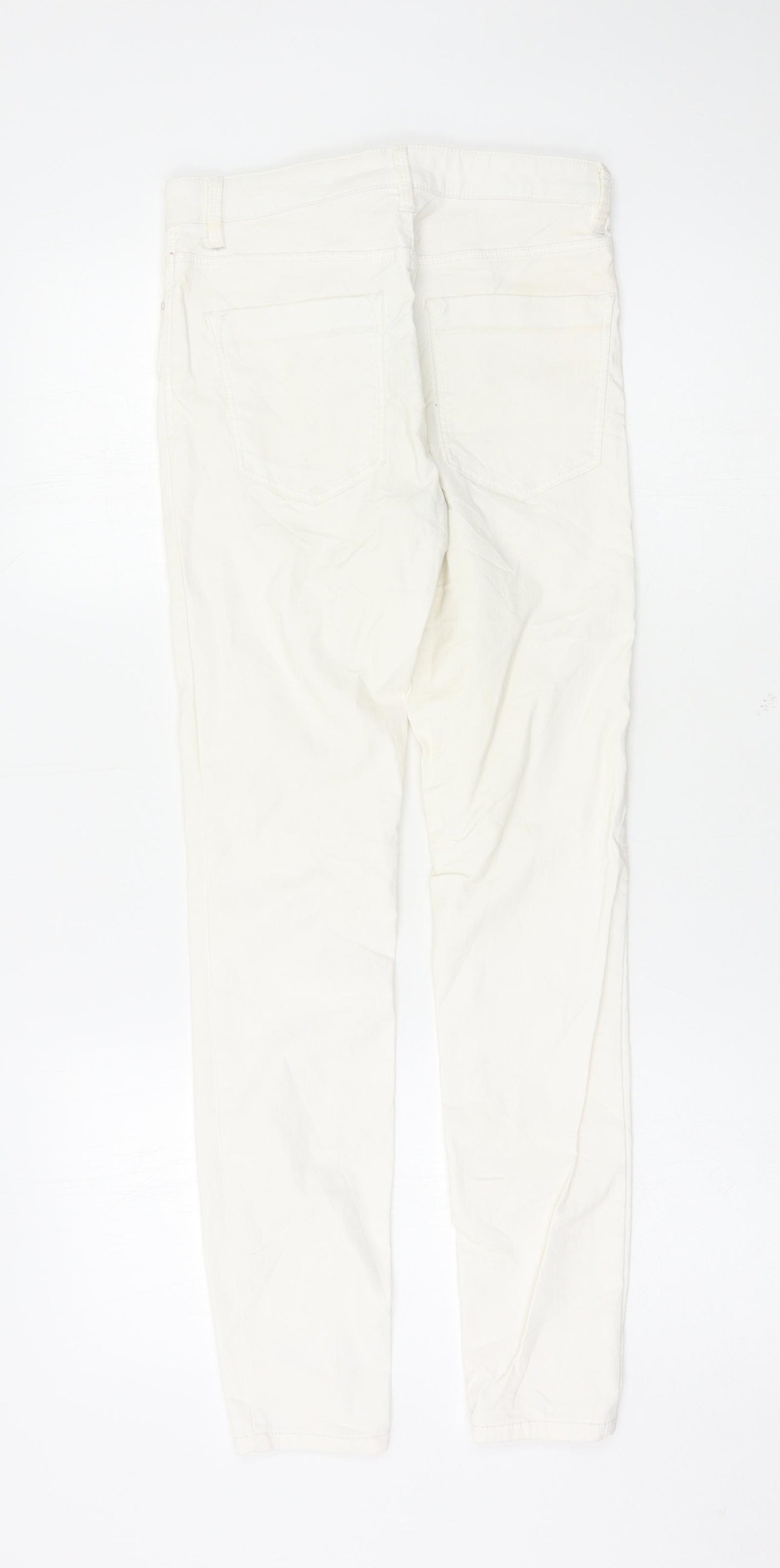 Astradivarius Womens White   Skinny Jeans Size 8 L27 in