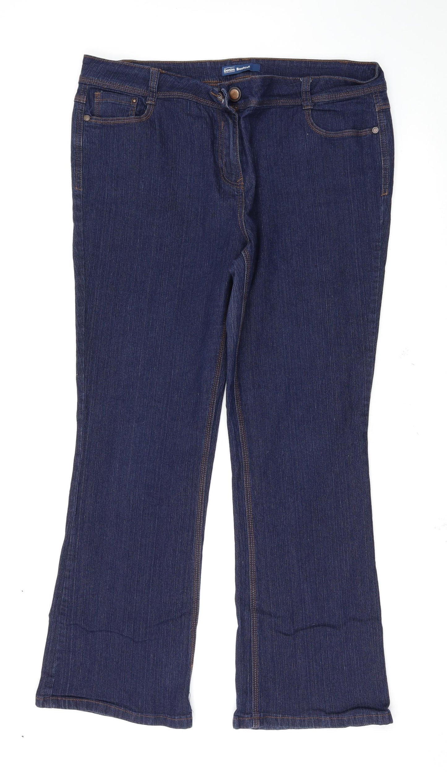 BHS Womens Blue   Bootcut Jeans Size 18 L30 in