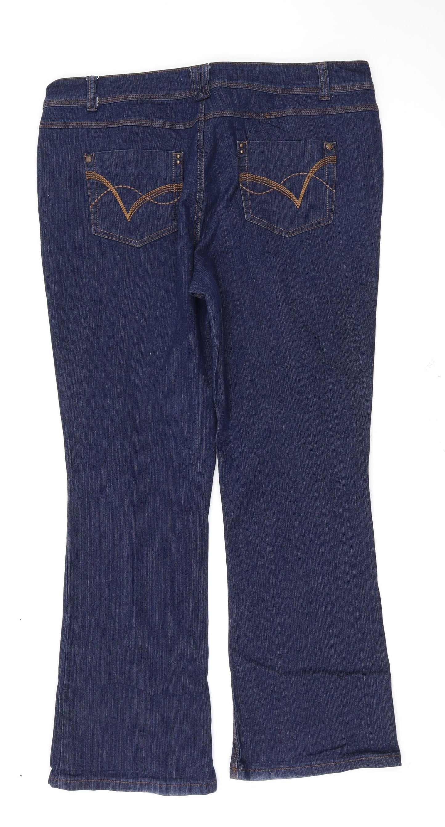 BHS Womens Blue   Bootcut Jeans Size 18 L30 in