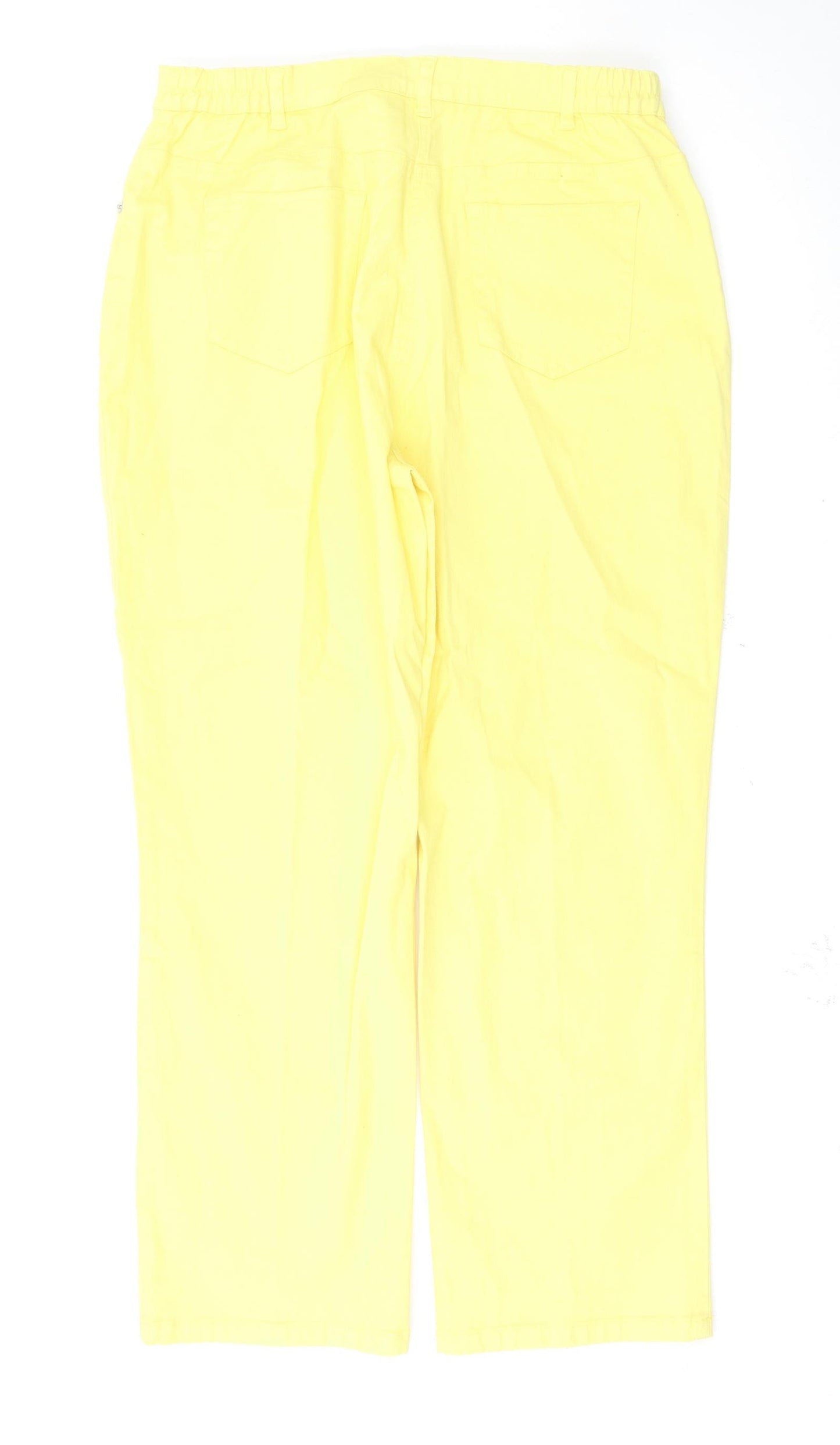 Damart Womens Yellow   Skinny Jeans Size 18 L27 in