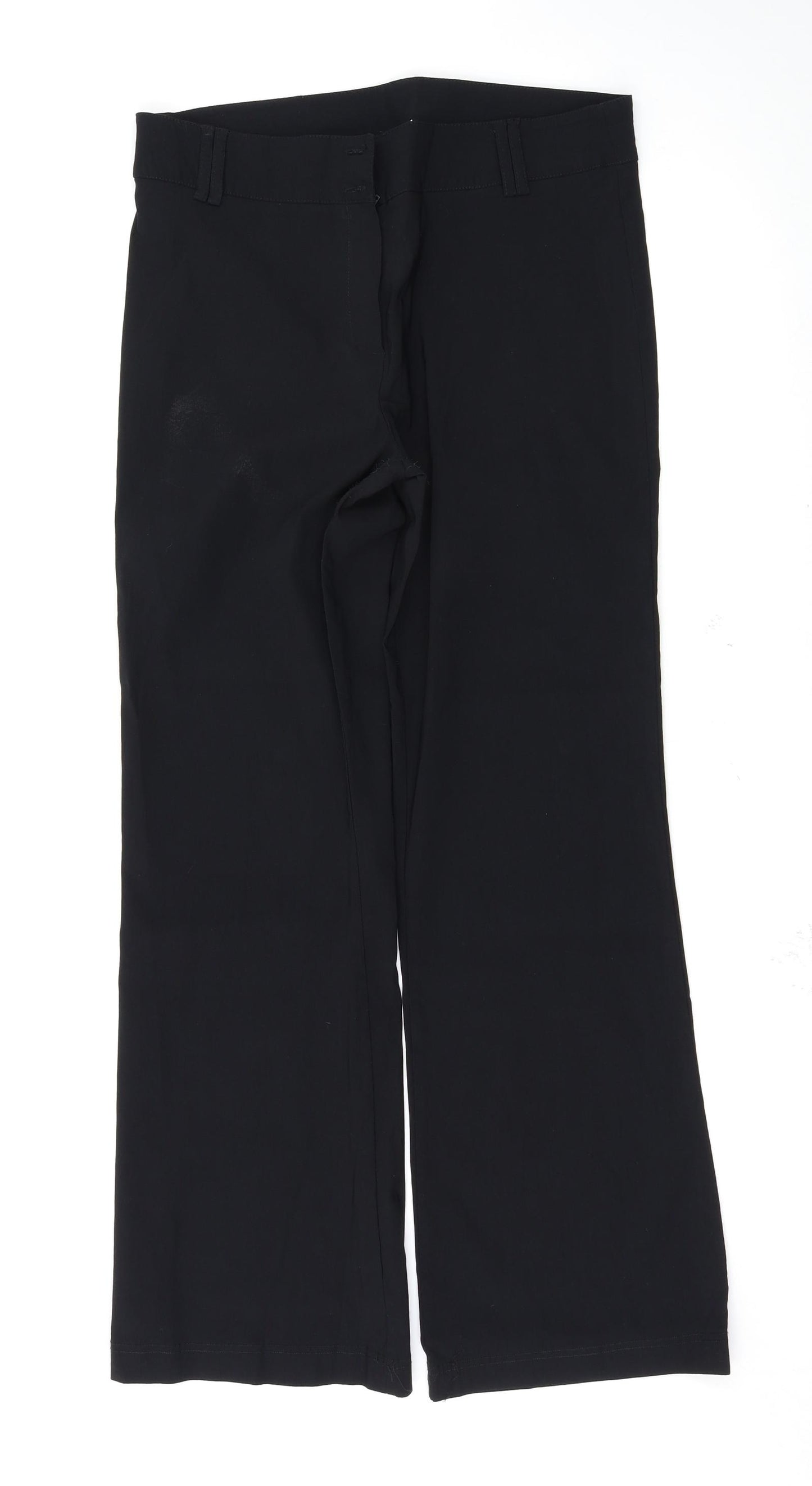 Amranto Womens Black   Trousers  Size 16 L30.5 in