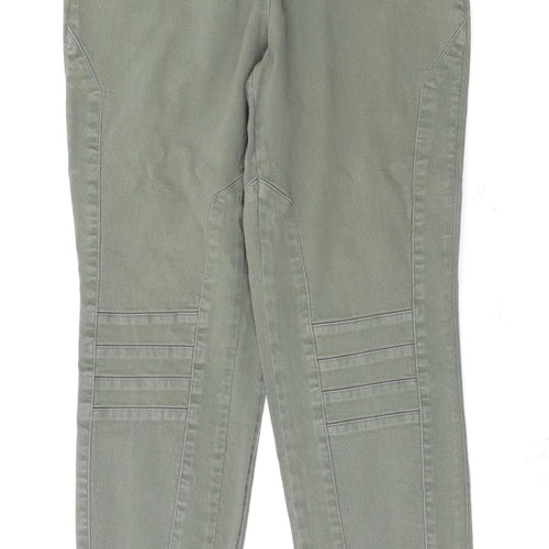 Wallis Womens Green   Skinny Jeans Size 14 L30 in