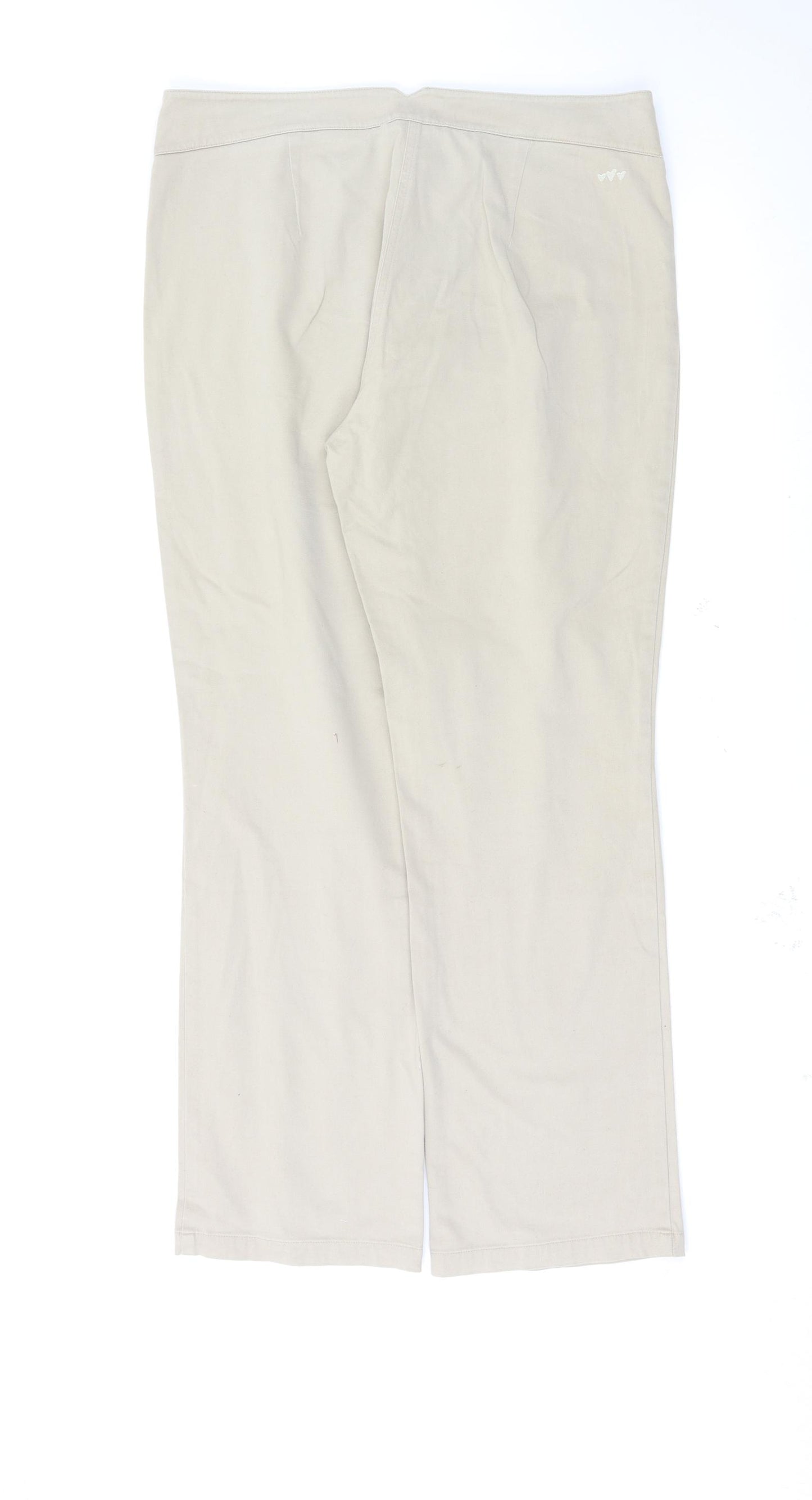 Marks and Spencer Womens Beige   Trousers  Size 14 L30 in
