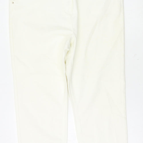 Matalan Womens White   Cropped Jeans Size 16 L23 in