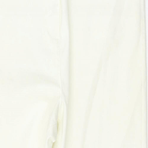 Matalan Womens White   Cropped Jeans Size 16 L23 in