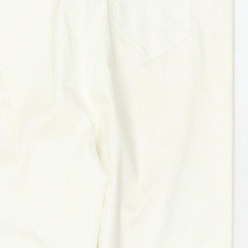 Matalan Womens White   Cropped Jeans Size 16 L23 in