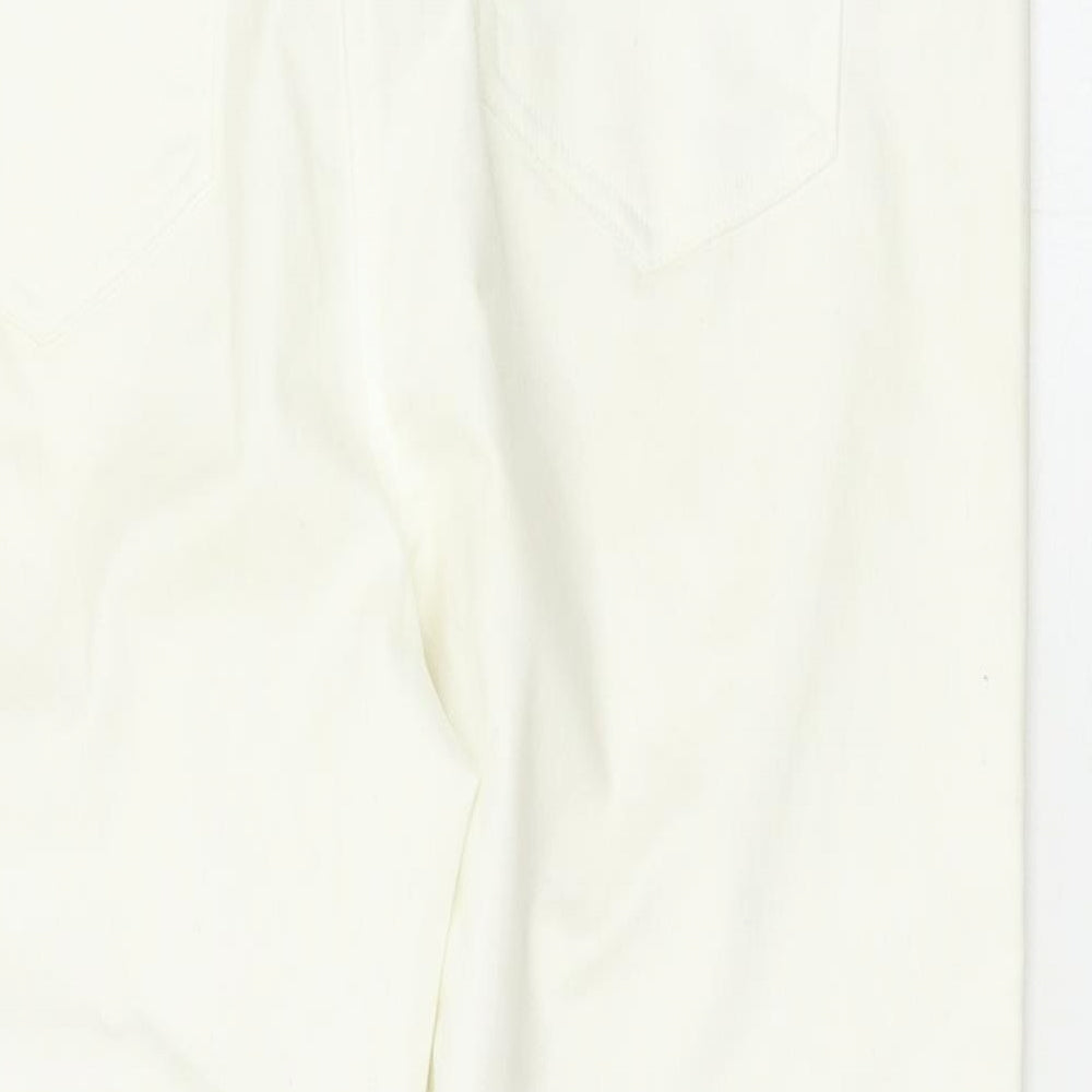 Matalan Womens White   Cropped Jeans Size 16 L23 in