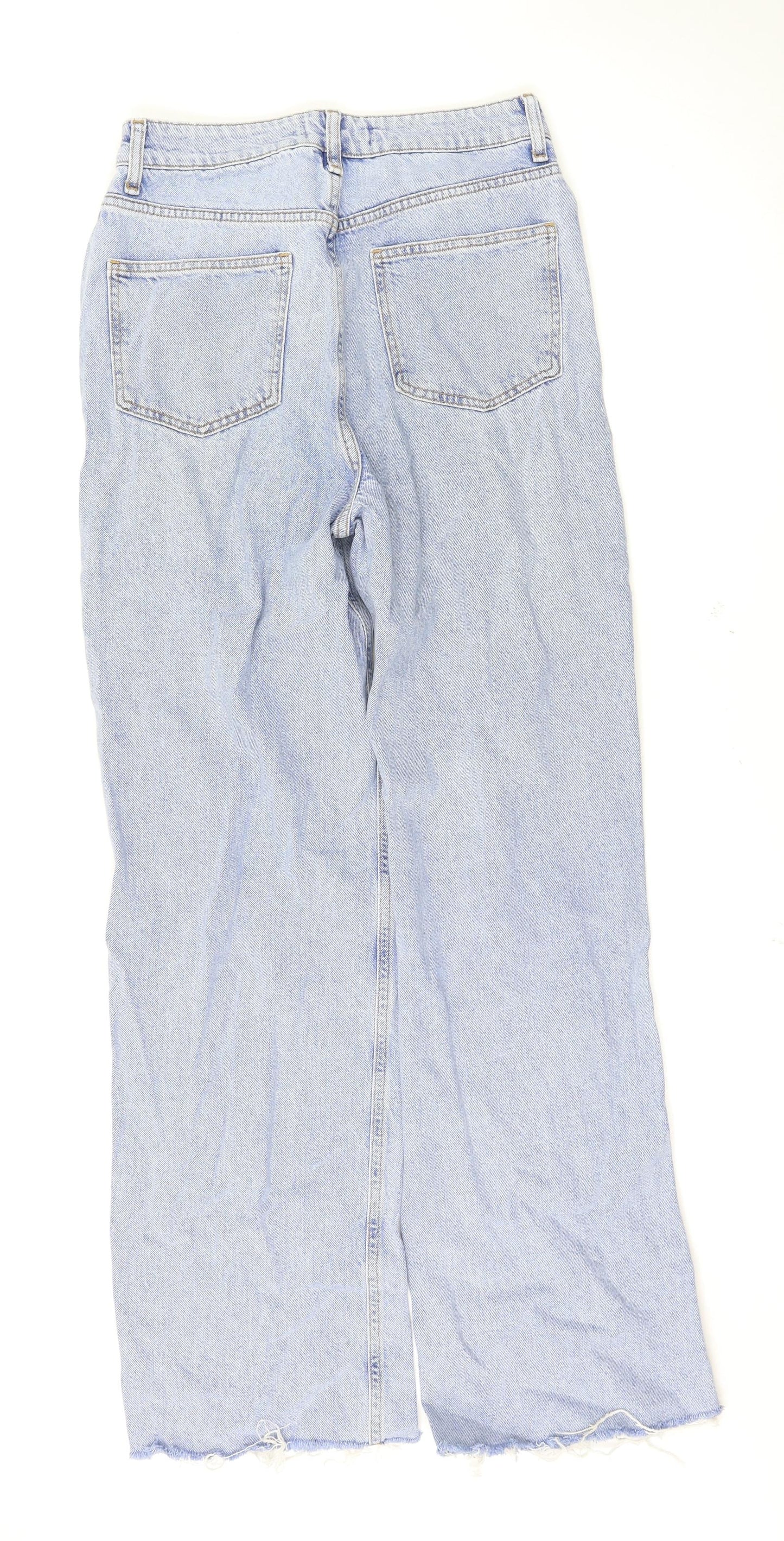 Primark Womens Blue   Wide-Leg Jeans Size 10 L32 in