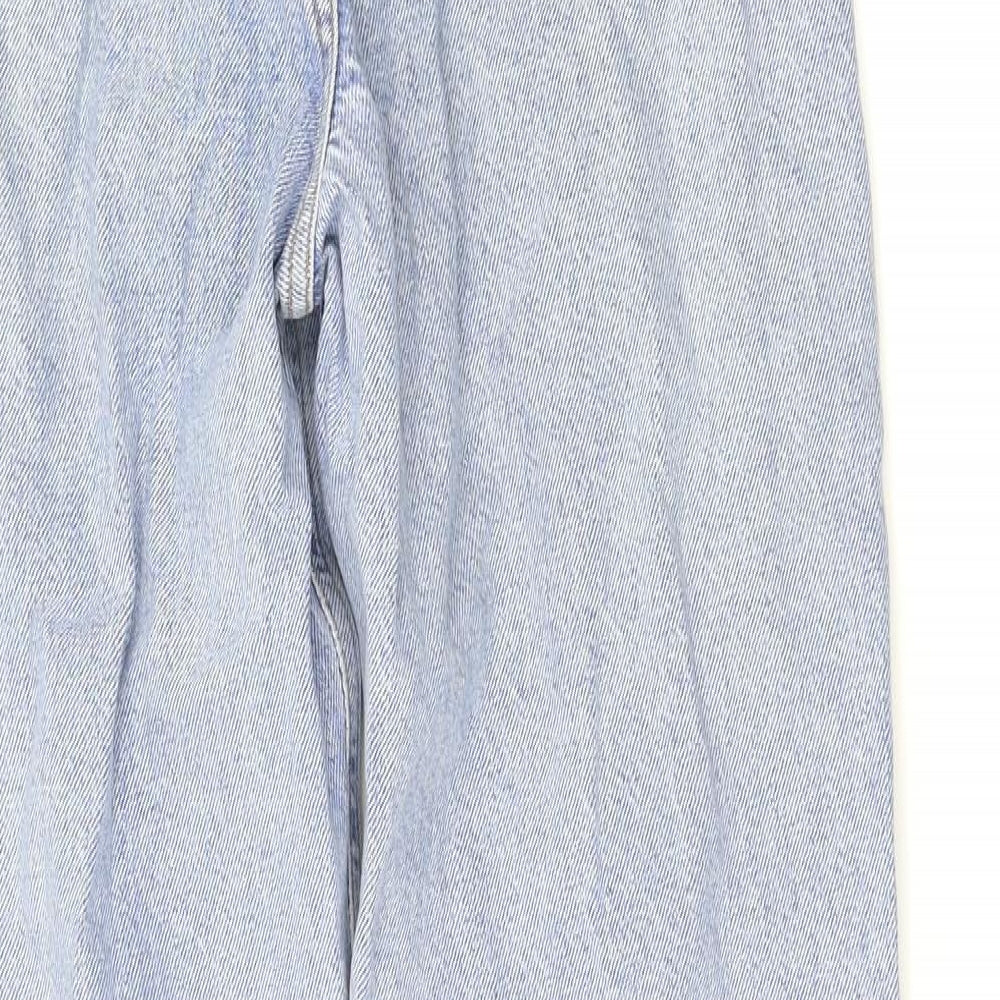 Primark Womens Blue   Wide-Leg Jeans Size 10 L32 in