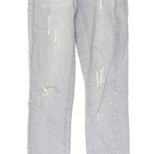 Denim & Co. Womens Grey   Skinny Jeans Size 6 L27 in