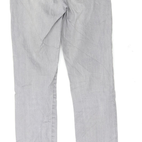 Denim & Co. Womens Grey   Skinny Jeans Size 6 L27 in